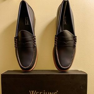 LARSON BLUE WEEJUNS PENNY LOAFERS